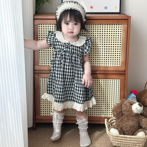 公主裙女童2025新款连衣裙小飞袖