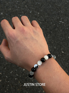 太极两仪手链男款新中式国风