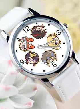 彩虹社luxiem周边彩虹社Luca/Vox/Mysta/Shu/Ike防水石英手表