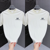 百搭休闲简约半袖 BXBM2025年夏季 男潮ins 字母短袖 T恤男士 新款 薄款