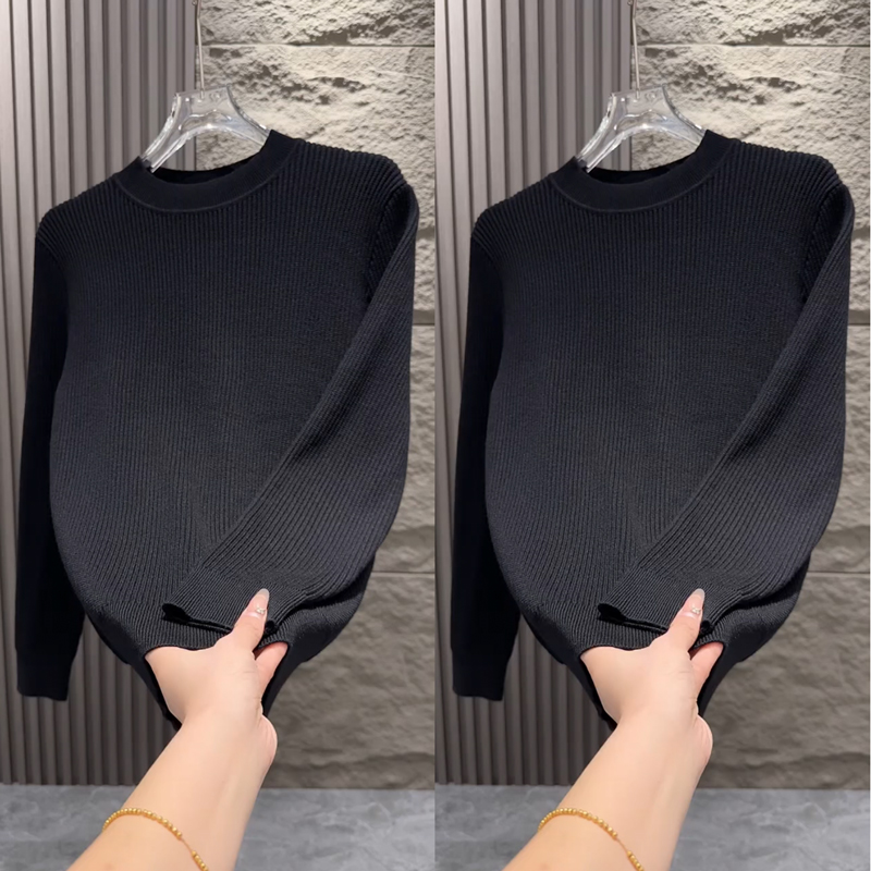 BXBM套头针织圆领毛衣