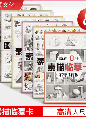 素描临摹高清石膏几何体五官