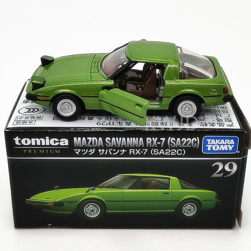 TOMY多美卡tomica合金车模型黑盒旗舰版TP29跳灯马自达萨凡纳RX-7图片