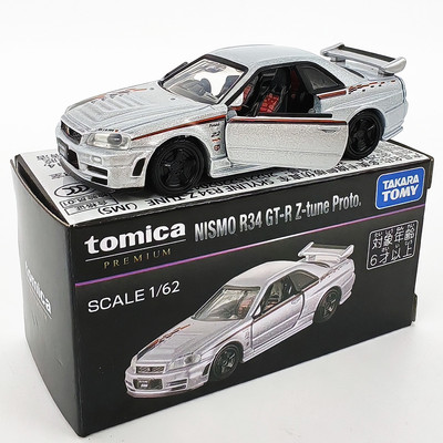 TOMY多美卡tomica合金小汽车掌中玩具特别版 日产尼桑GT-R（R34）