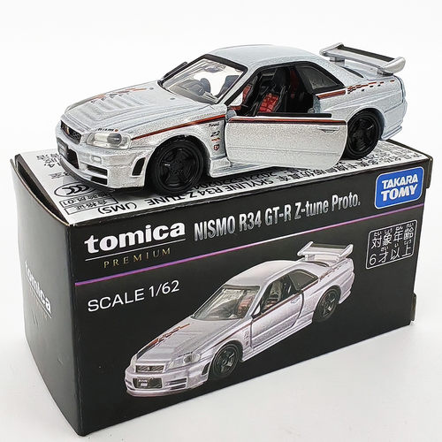 TOMY多美卡tomica合金小汽车掌中玩具特别版 日产尼桑GT-R（R34）