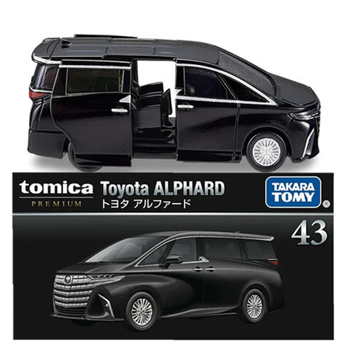 TOMY多美卡tomica合金小汽车模型黑盒旗舰版TP43丰田阿尔法商务车