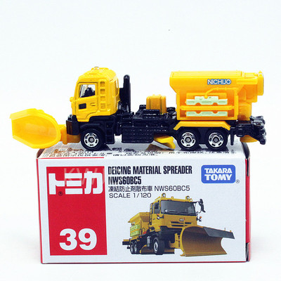TOMY多美卡tomica合金小汽车模型39号NWS60BC5除冰剂撒布机铲雪车