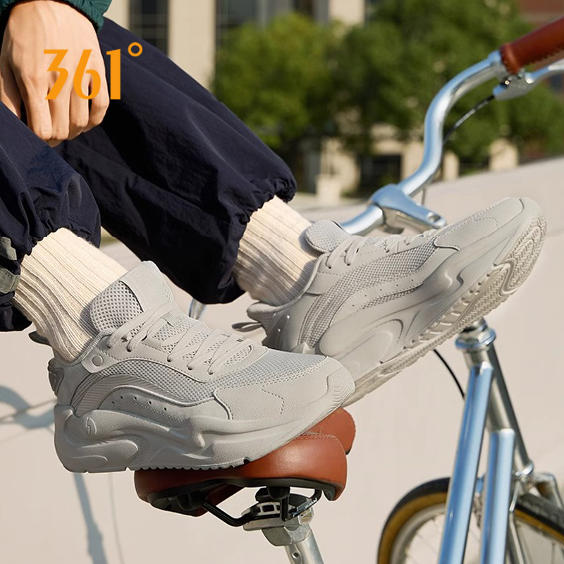 云舒361男鞋春季网面轻便休闲鞋