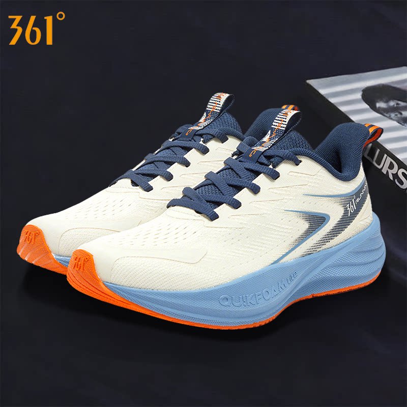 361男鞋运动鞋2026春秋季新款网面透气跑鞋轻便缓震男士跑步鞋子