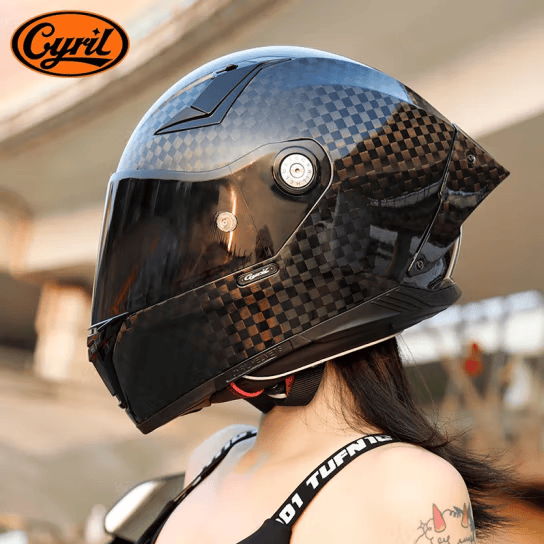 四季赛道全碳纤维机车跑盔Cyril