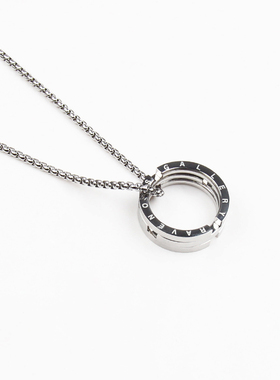 Ravenous联名亲吻鱼戒指项链可变形指环项链两用款情侣钛钢吊坠