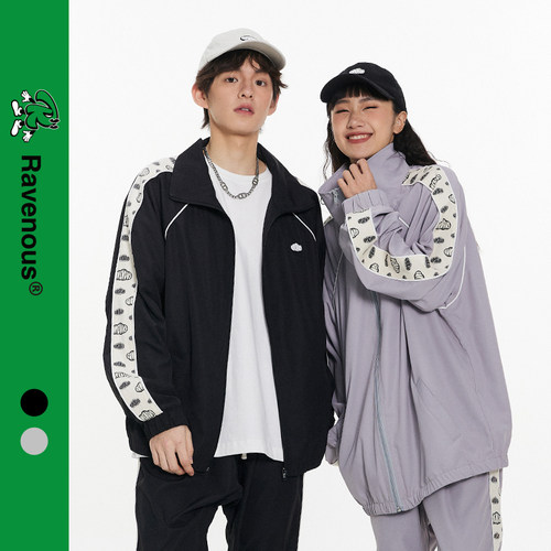 Ravenous云朵LOGO串标织带夹克