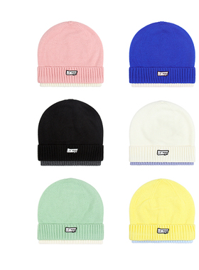 Ravenous假两件拼色冷帽多色秋冬简约嘻哈针织毛线帽子男女潮牌