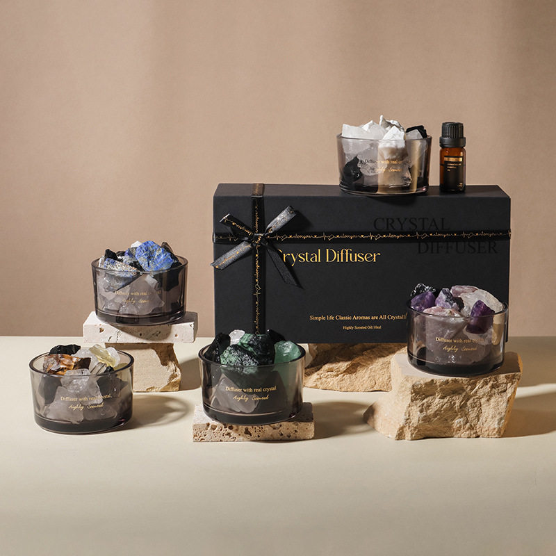 香薰扩香石水晶石无火香薰精油室内熏香香氛礼品高级感家居香氛