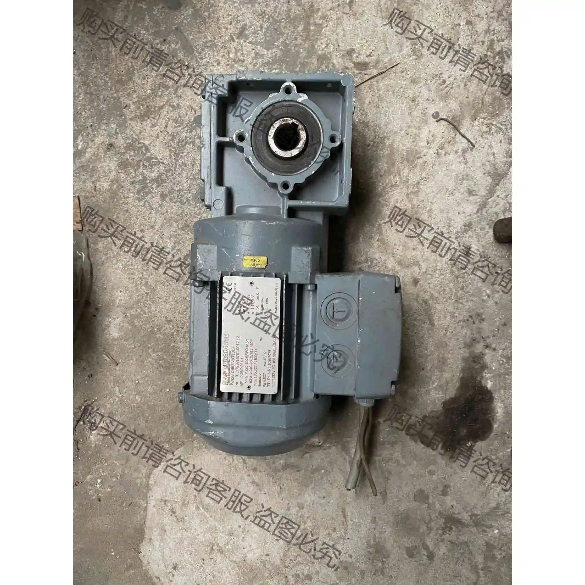 SEW减速机0.25KW 速比48实物拍摄 详细信息见铭牌 议价产品 原装