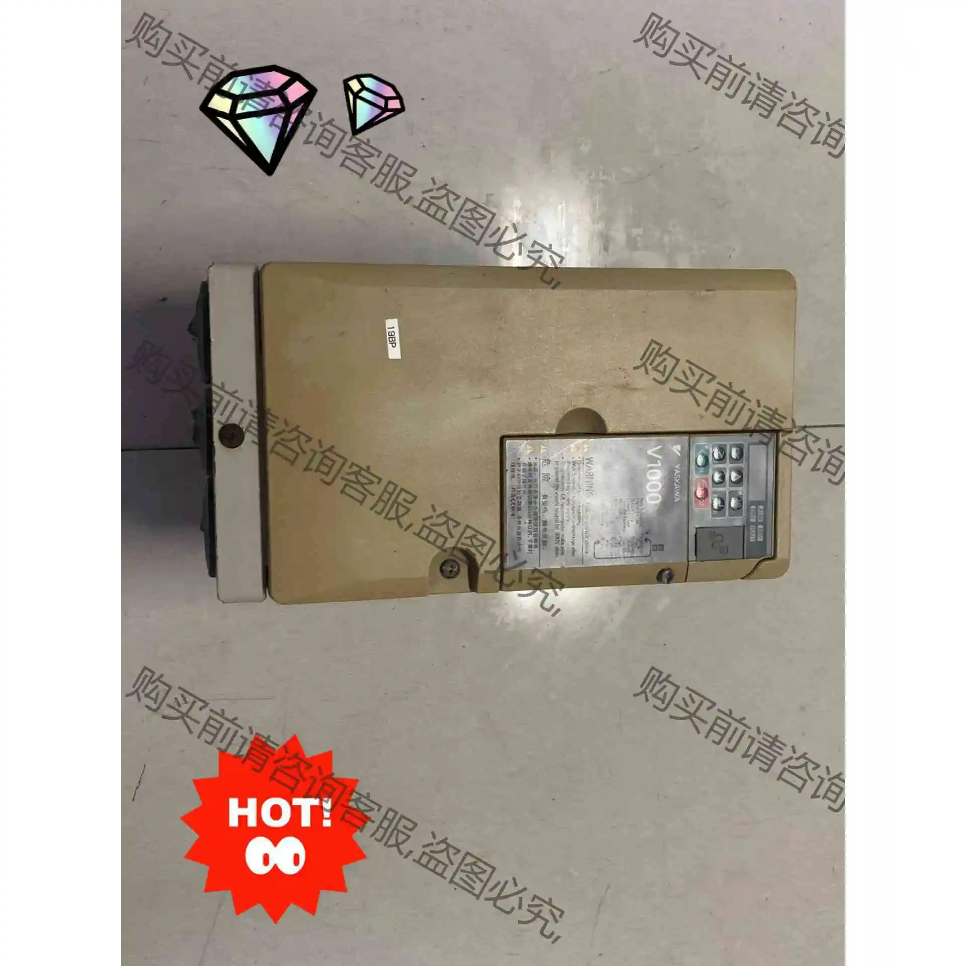 二手安川V1000变频器CIMR-VB4A0018FBA,3 议价产品 原装拆机功能