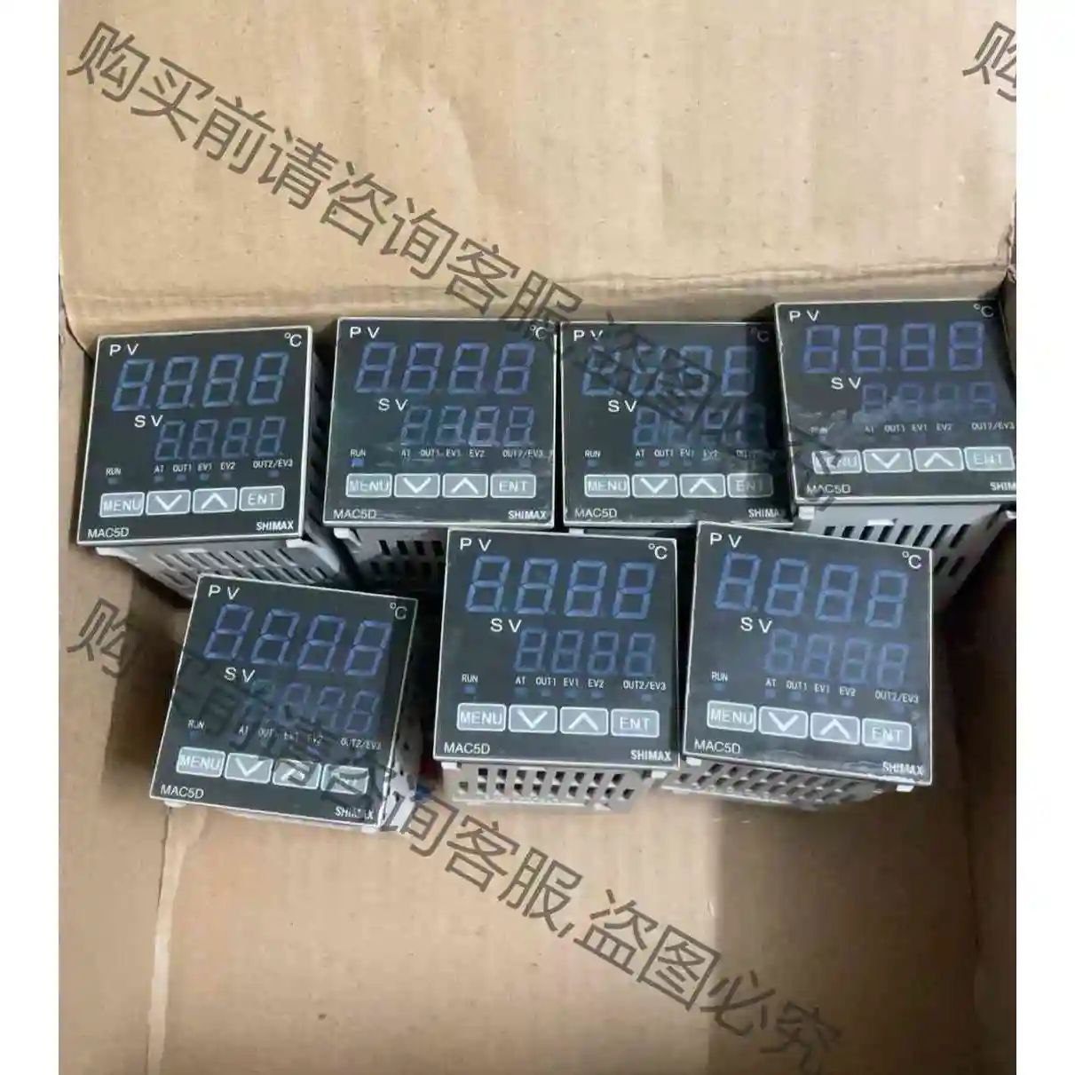 SHIMAX温控器MAC50D温控仪表 MAC5D-KR 议价产品 原装拆机功能完