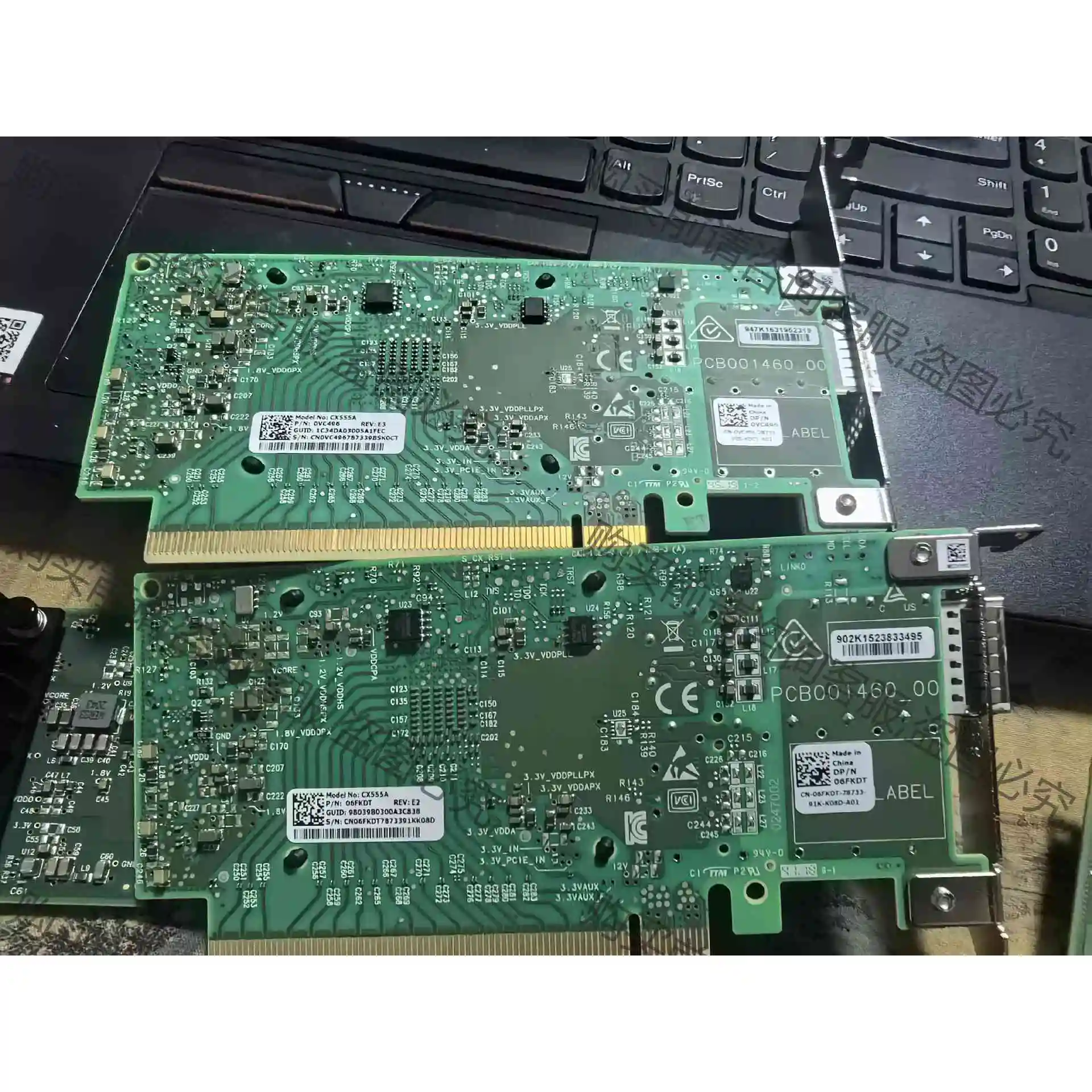 cx555a 100g PCIE 0网卡，单口 100g，P 议价产品 原装拆机功能完
