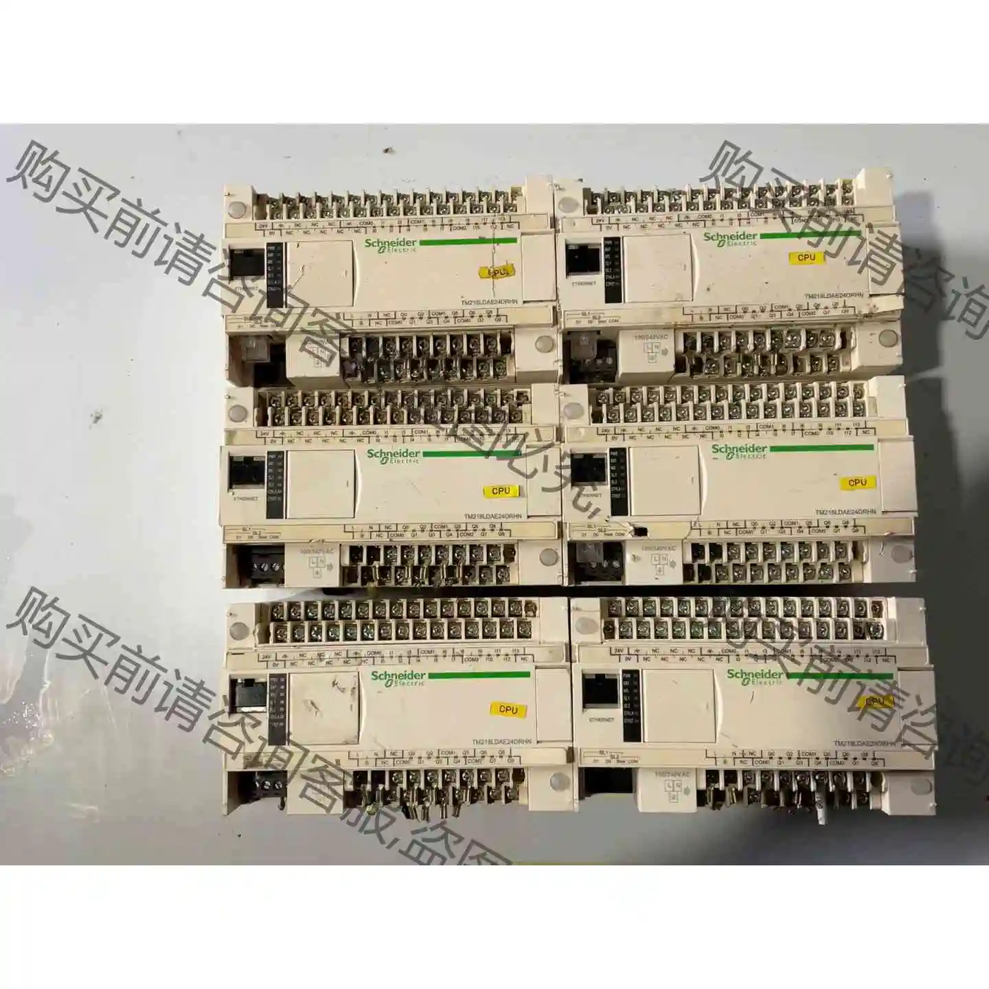 施耐dePLC TM218LDAE24DRHN、拆机成色不是很 议价产品 原装拆机
