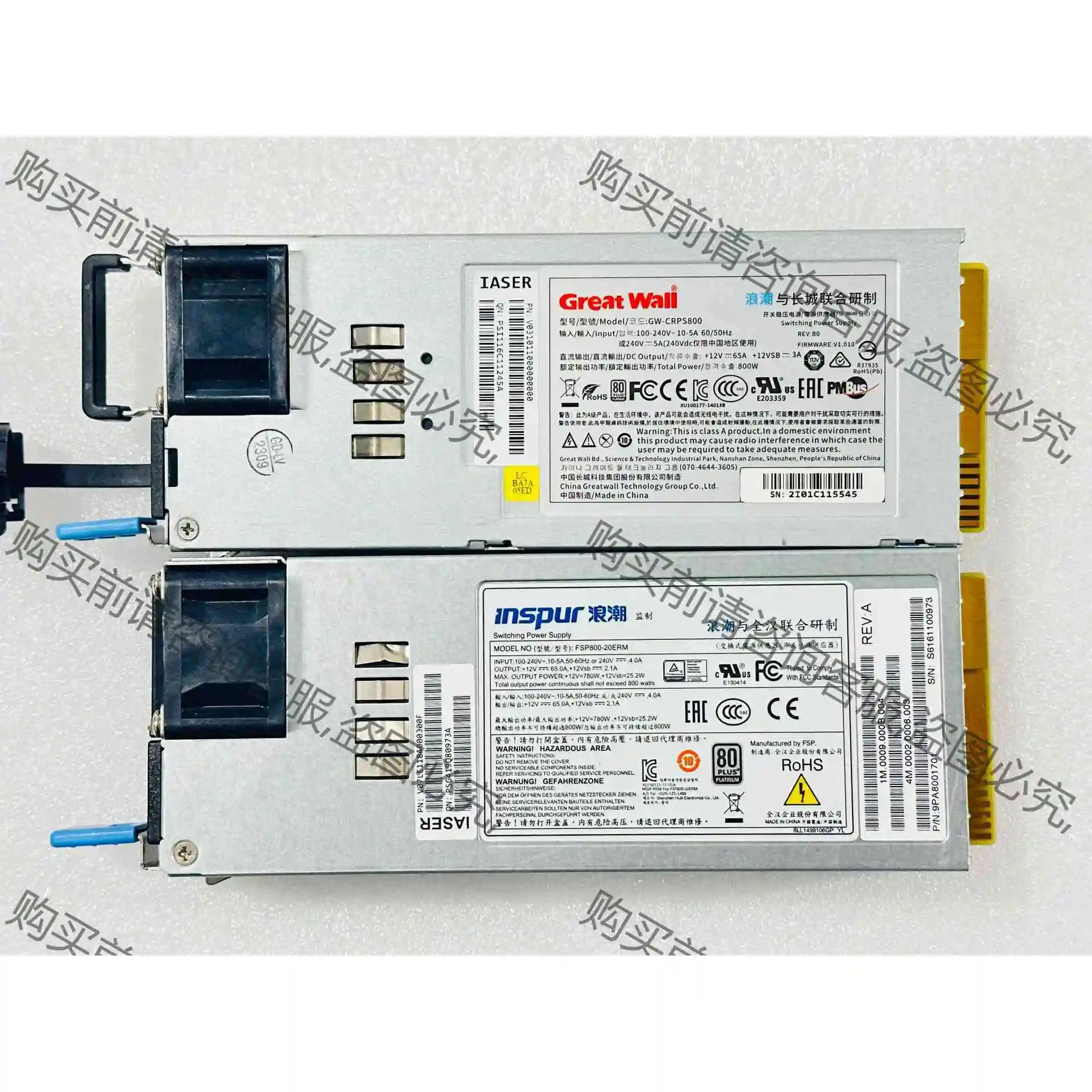 浪潮5212M4/M5 800W服务器电源 议价产品 原装拆机功能完好