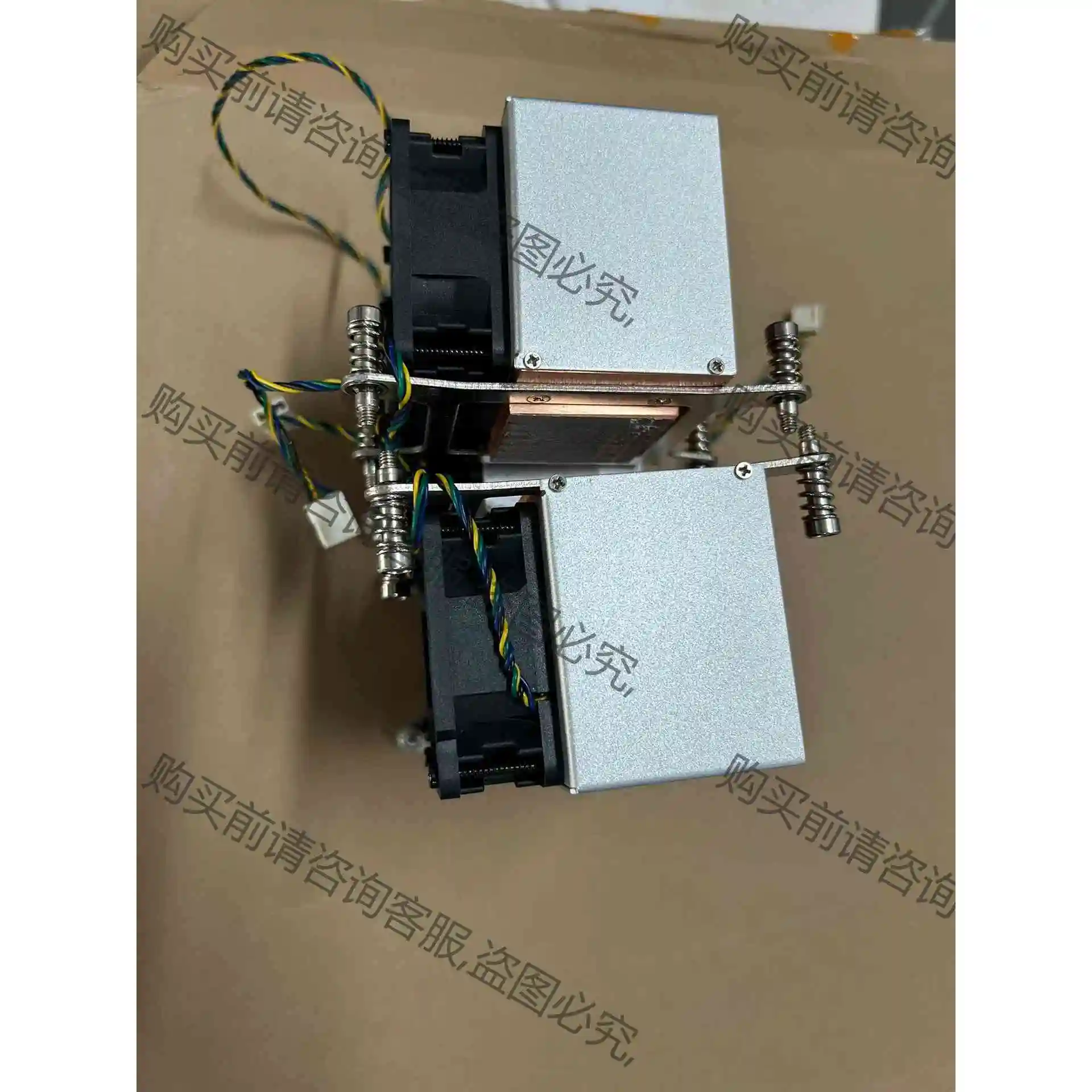 2U 2011长方形 X79 X99 全铜散热器 议价产品 原装拆机功能完好