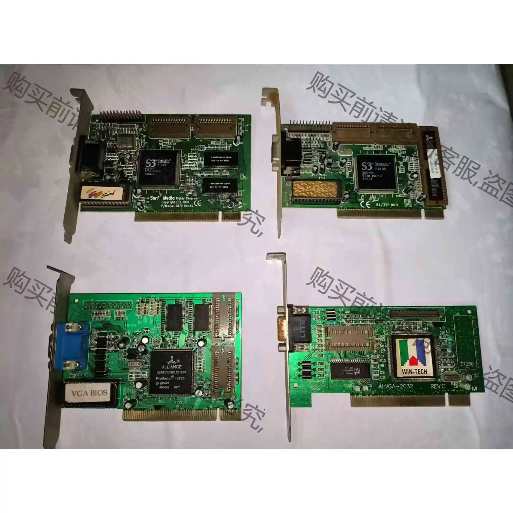 PCⅠ显卡 S3 765显卡、PCI显卡 ALVGA―202 议价产品 原装拆机功
