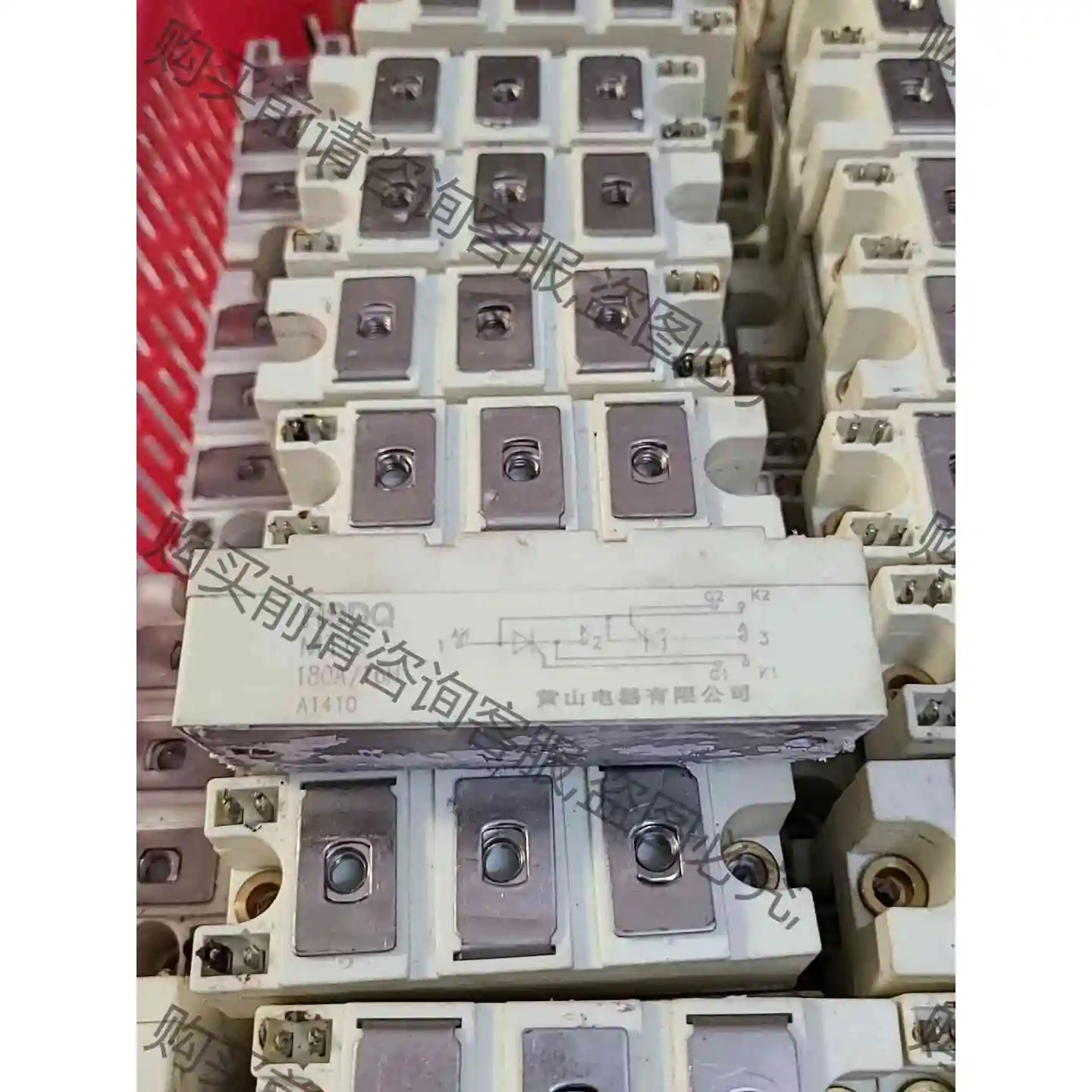 MTC180/16H可控硅模块，180A1600V，好新拆机 议价产品 原装拆机