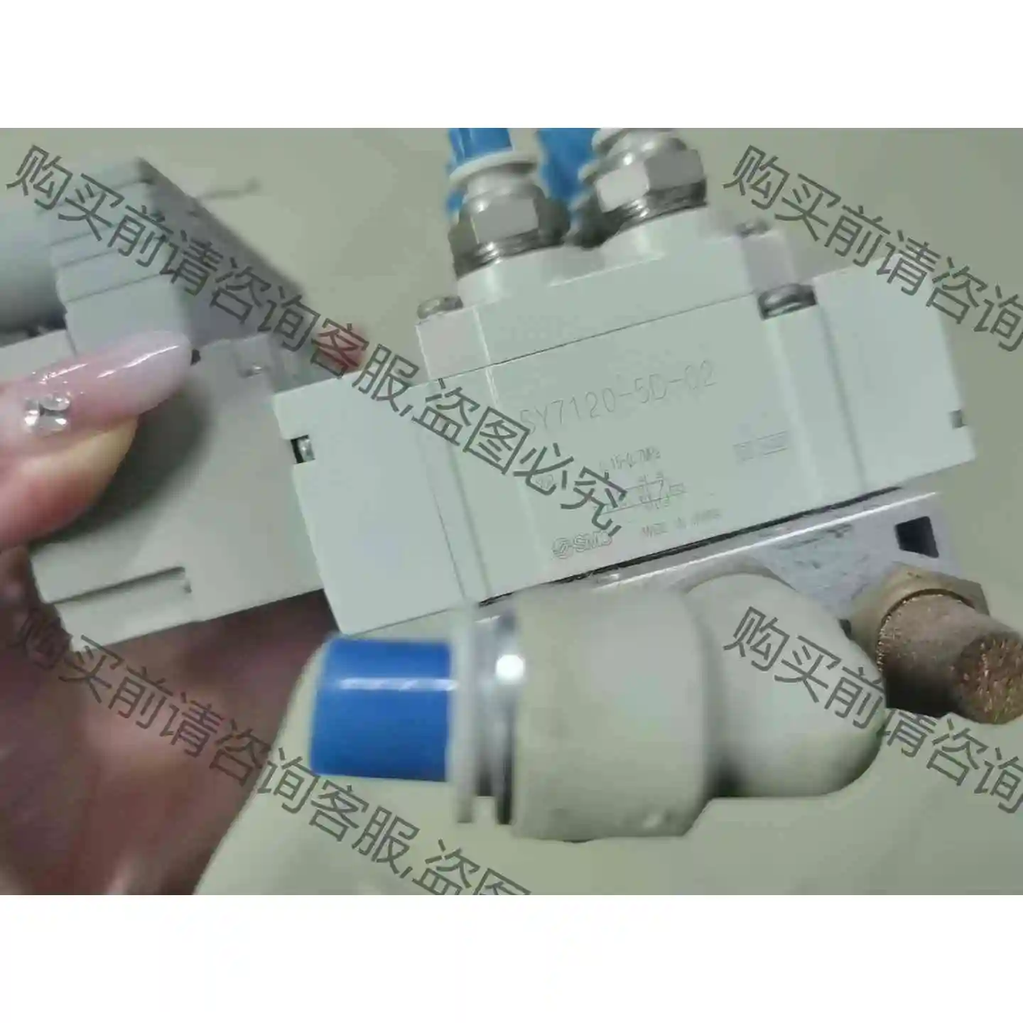 SM原装SM，电磁阀SY7120-5DZD-02，3位一 议价产品 原装拆机功能
