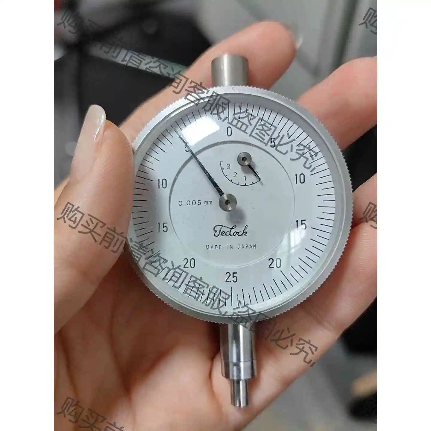 日本得乐TECLOCK指针千分表0.005㎜ 议价产品 原装拆机功能完好