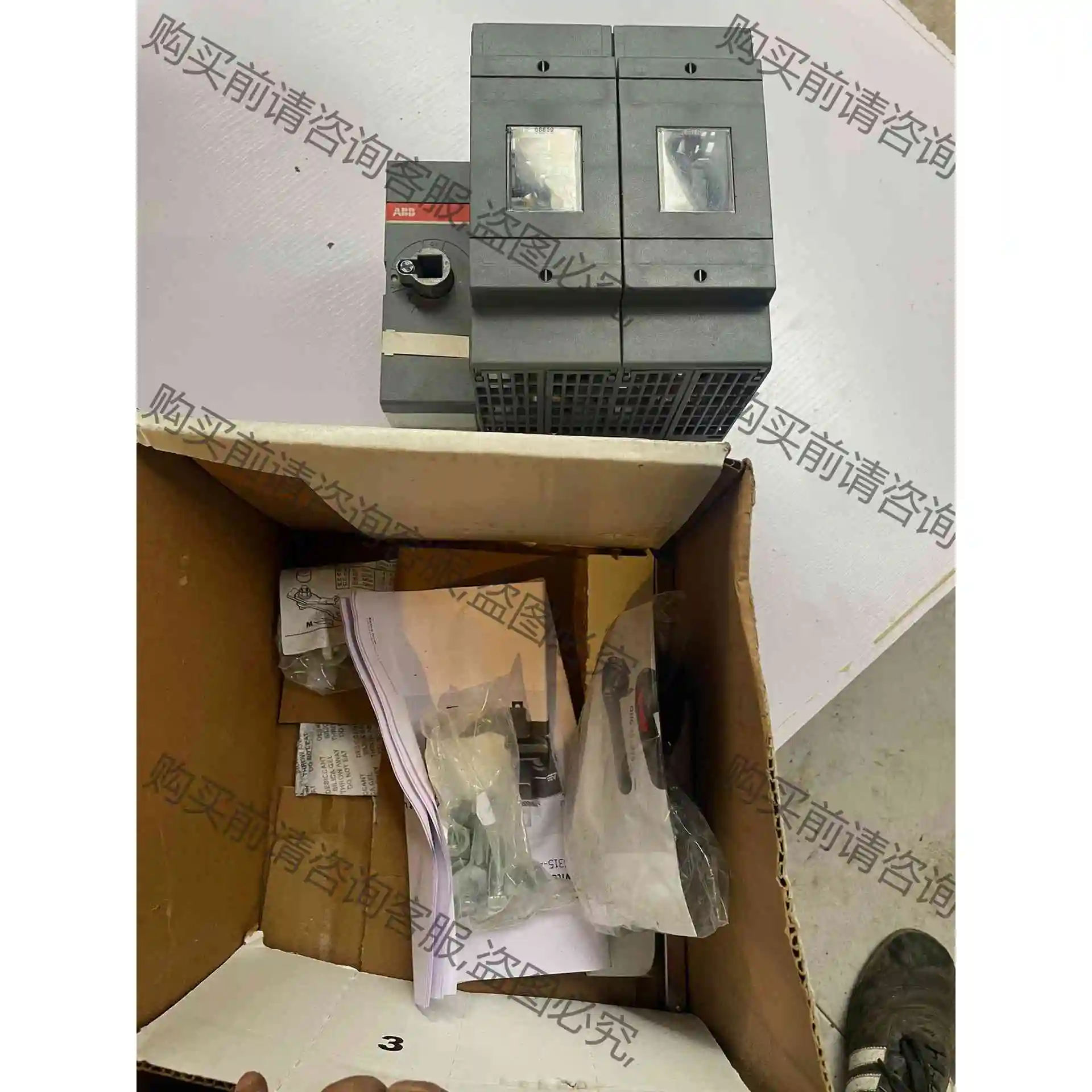 AB隔离开关熔断器组 OS400D02P一台！工程剩余下来 议价产品 原装