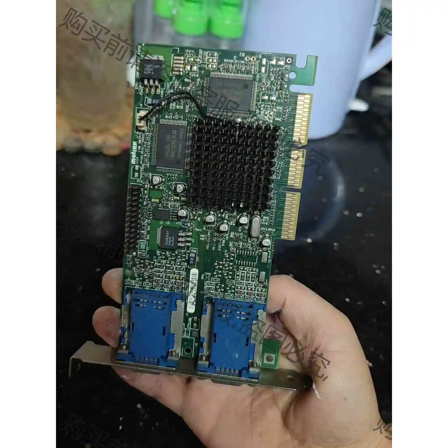 MATROX/迈创G450 AGP32M双头显卡 议价产品 原装拆机功能完好