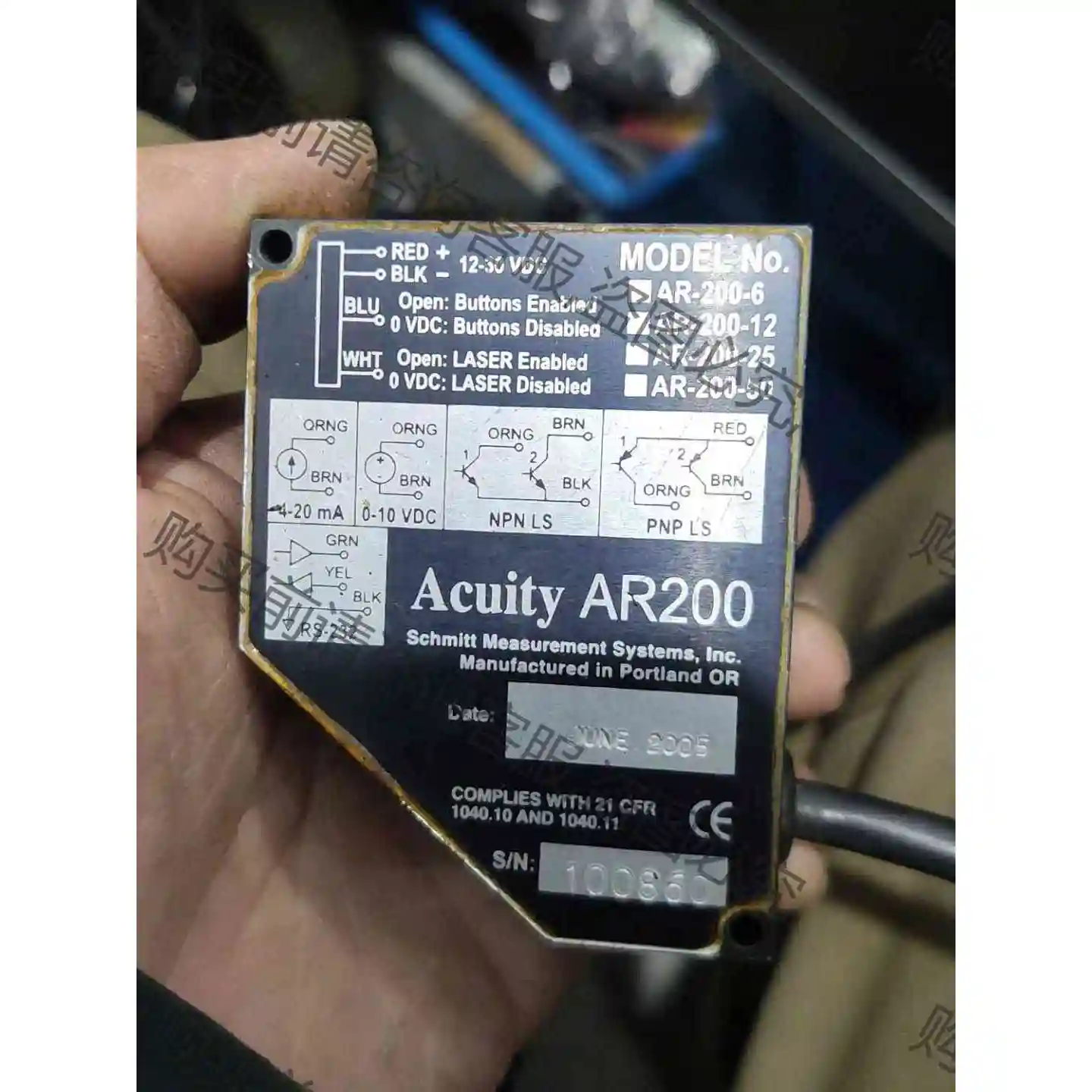Acuity AR200 激光传感器 实物实拍 两只通电 议价产品 原装拆机