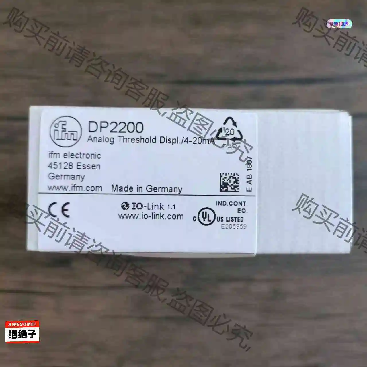 全新原装正品 IFM易福门 DP2200 传感器实物拍摄,数 议价产品 原