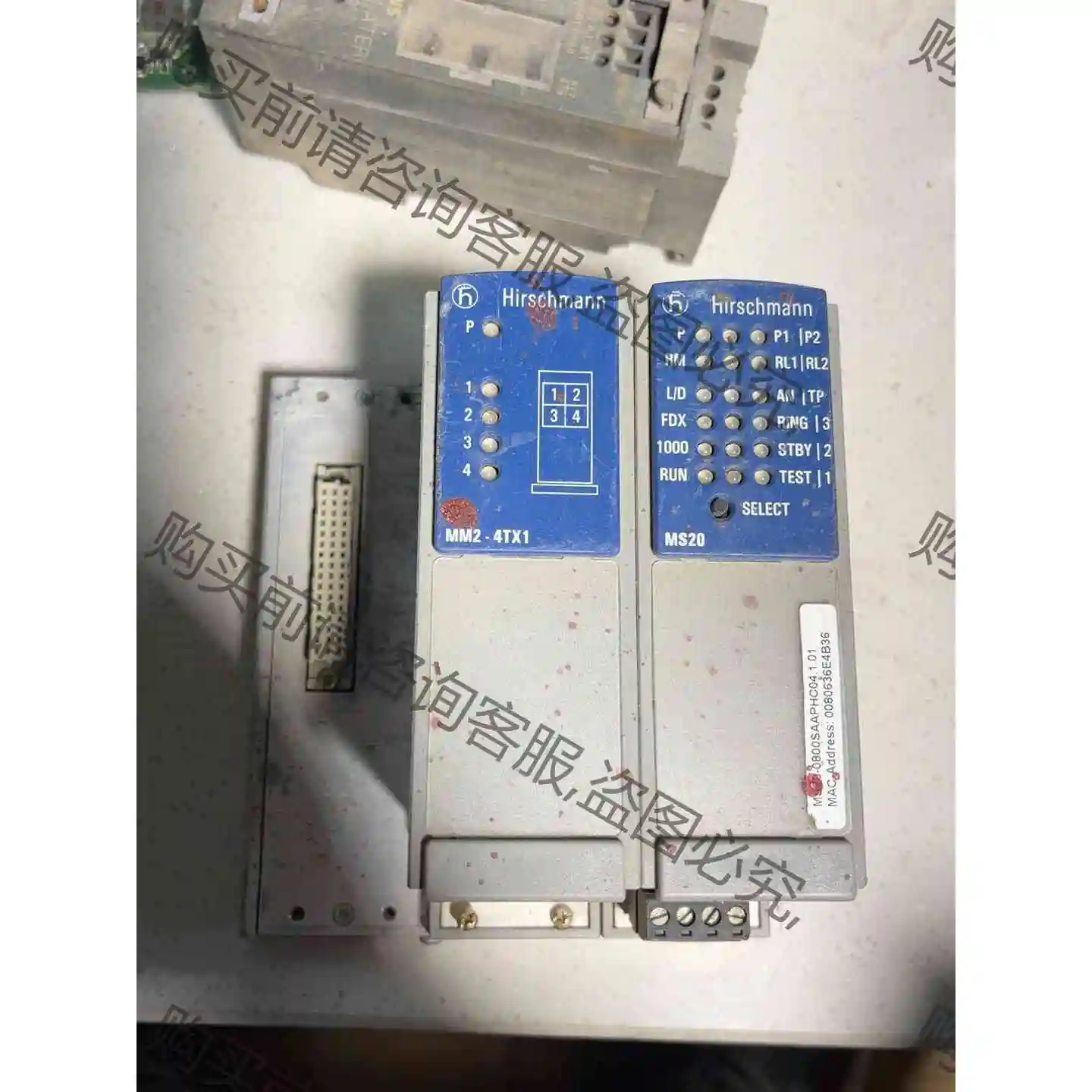 Hirschmann MS20 MM2-4FXM3 4TX1 议价产品 原装拆机功能完好
