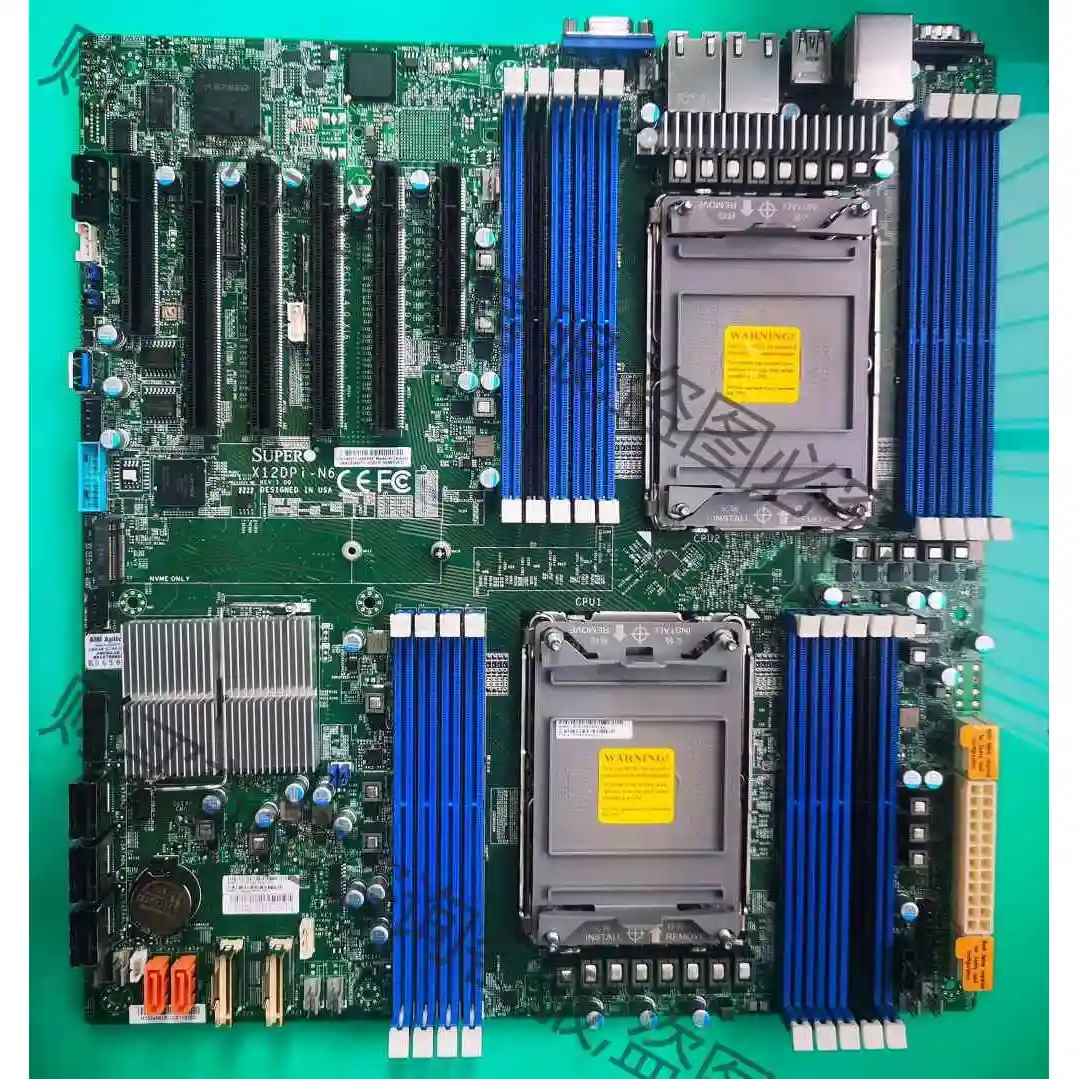 超微X12DPI-N6 双路服务器主板 C621A芯片组 L 议价产品 原装拆机
