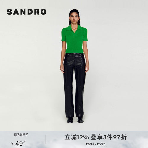 短款修身多巴胺针织T恤上衣