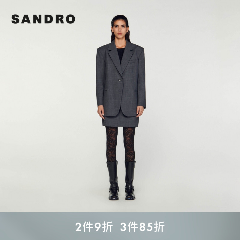 SANDRO通勤气质两粒扣西装外套