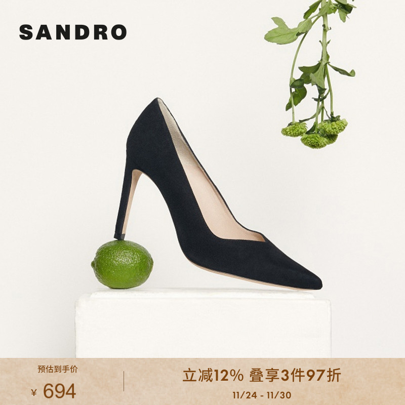 浅口性感皮鞋sandro女装
