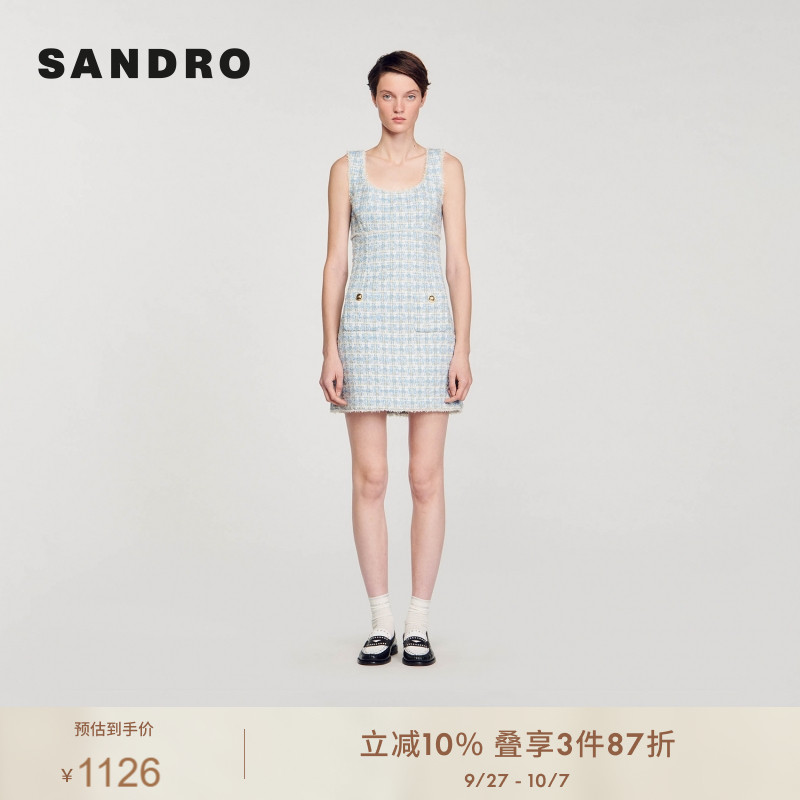 淑女针织裙短款吊带连衣裙