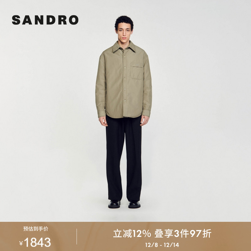 SANDRO美拉德直筒夹克短外套