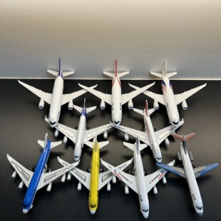 跨境航空模型儿童仿真合金飞机空中巴士玩具回力客机航天模型男孩