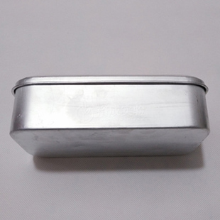 1.4L铝饭盒 铝质消毒盒 实验室高压蒸汽灭菌用吸头离心管铝盒