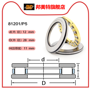 81203 BMD进口推力圆柱滚子轴承81200 81201 81202 81205P5 81204