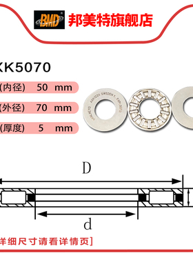BMD进口平面推力滚针轴承AXK2542/3047/3552/4060/4565/5070/5578