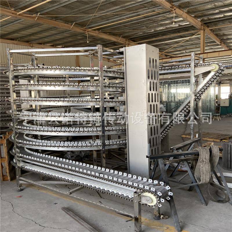 新款面包冷却螺旋塔网带输送机 食品链网输送机 多层网链输送机