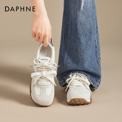 达芙妮厚底内增高德训鞋女