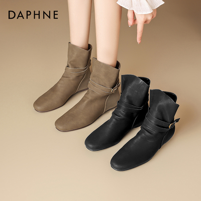 勃肯短靴女秋冬瘦瘦堆堆靴