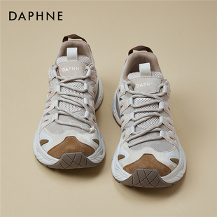 达芙妮增高老爹鞋女款小众歪头休闲鞋2026新款防滑户外运动登山鞋