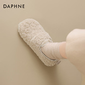 女冬季 羊羔毛白色雪地靴2026新款 秋冬款 达芙妮毛毛鞋 加绒外穿棉鞋