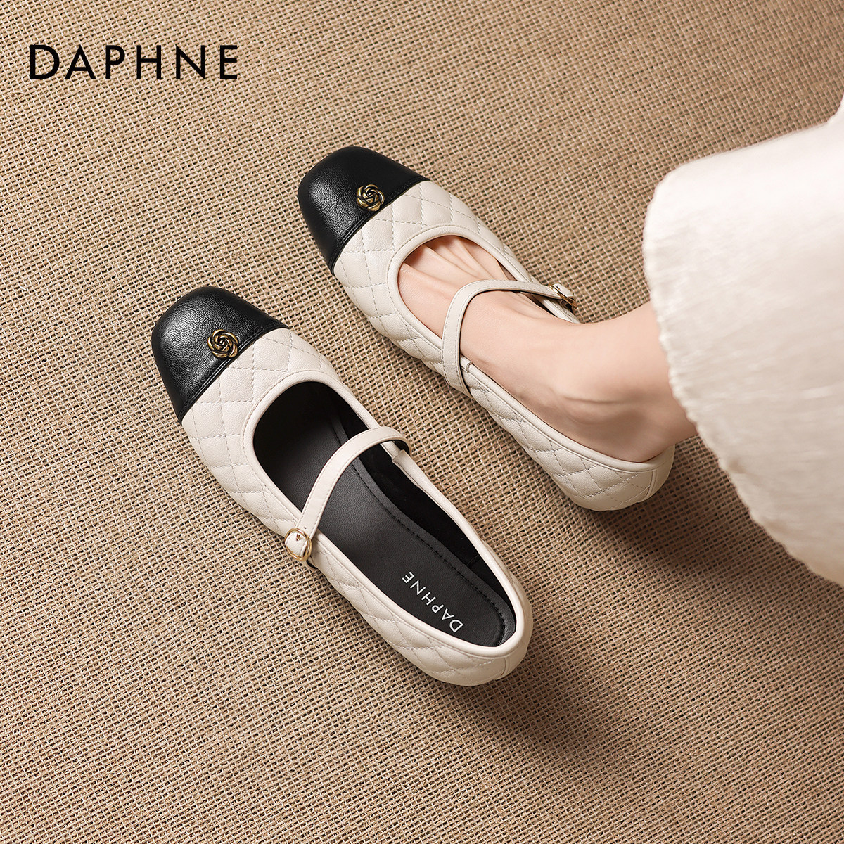 达芙妮内增高单鞋2026新款春季小香风法式玛丽珍女款配裙子女鞋子